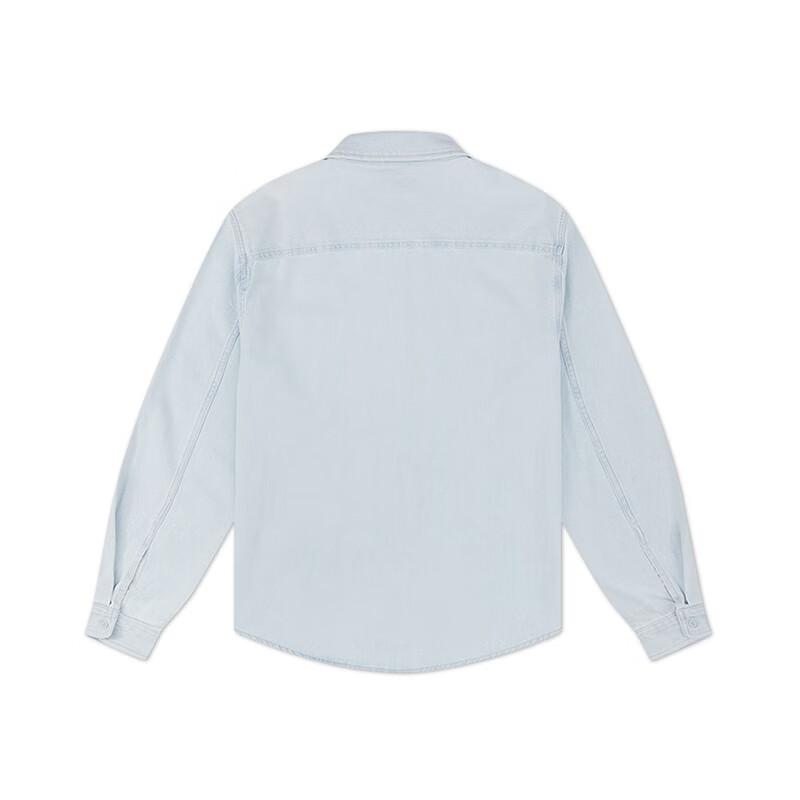 

New Converse Denim Jacket Unisex Light Blue 10027335-A01 L