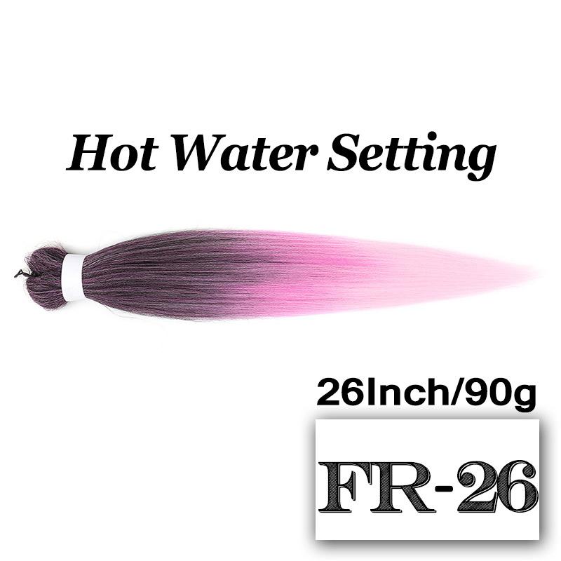 Braiding Hair Pre-stretched 26 Inch Hair Extensions for Afro Crochet Braids Synthetic Hair DIY Purple Pink Peach Red Jumbo Braid