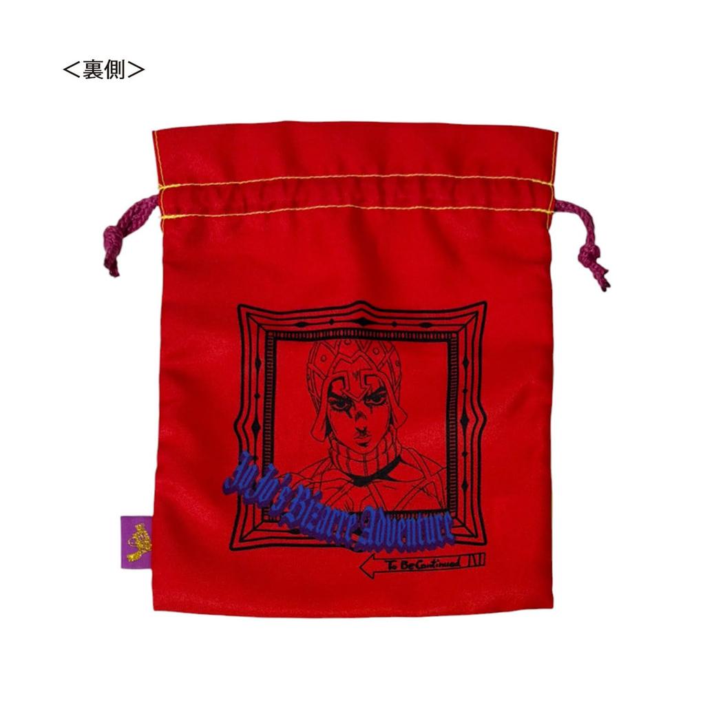 Small Planet Bizarre Golden Wind Travel Drawstring Bag Giorno Mista JoJo's Adventure &
