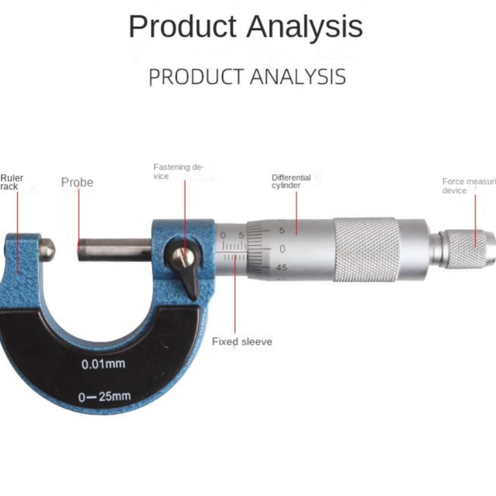 Professional High-precision Measurement Tools Premium Carbide Tip Micrometer  Manufacturing