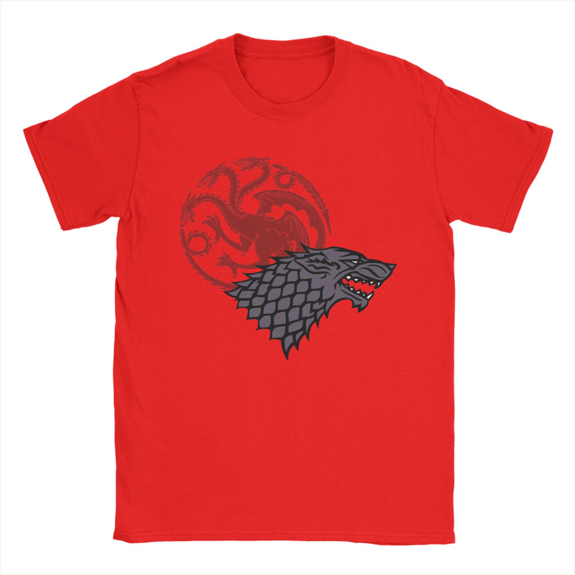 Strong Game of Thrones House Targaryen Sigil TShirts 100 Cotton Tees Crew Neck Short Sleeve T Shirt New Arrival Clothing S