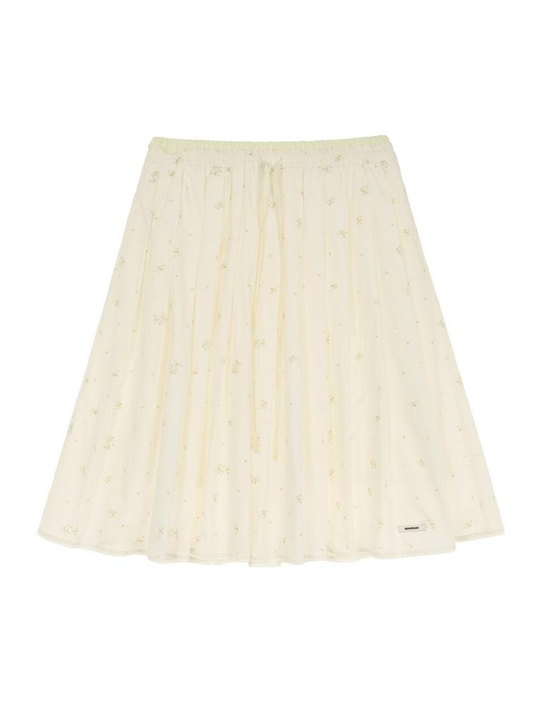 Mwimwieleu Banding Color-Blocked Flare Skirt Mu2611Sk101M