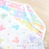 Un Doudou Made In Japan, Soft 6-Layer Gauze Cot Cover with Disney Mickey Icon, 60 X 130cm, 100% Cotton, Elastic Corners, NZ2831-M