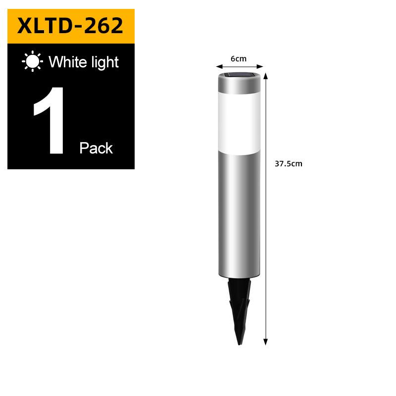 Solar Stainless Steel 3-LED Modern Waterproof Outdoor Garden Lamp