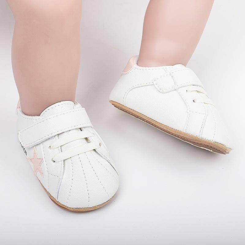 0-1 Jahre Neugeborene Schuhe Baby Jungen Mädchen Casual Weiche Unterseite Rutschfeste Schuhe Sterne Muster Flache Schuhe