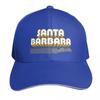 Santa Barbara California Retro Stripes Baseball Cap Sun Hat Golf Hat Sun Hat For Children Luxury Brand Unisex Caps Womens