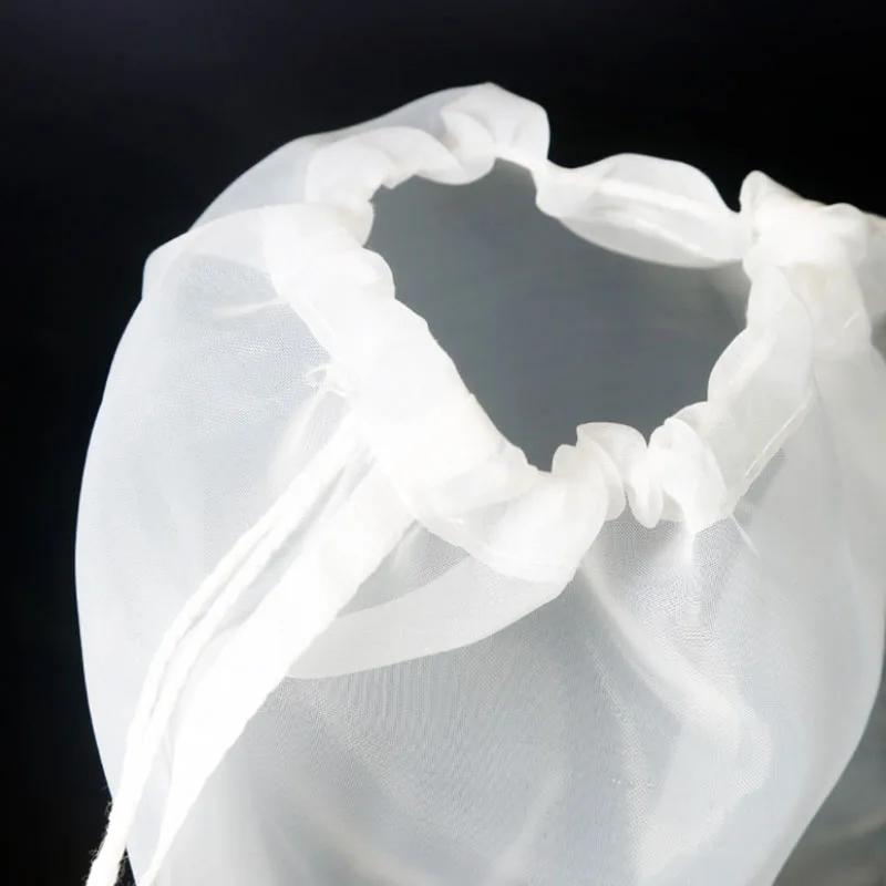 5pcs 300 Mesh Nylon Filter Net Bag Acquarium Bio Ball Carbon Media Isolation Bags Food Filter Strainers Mesh Kitchen Bags
