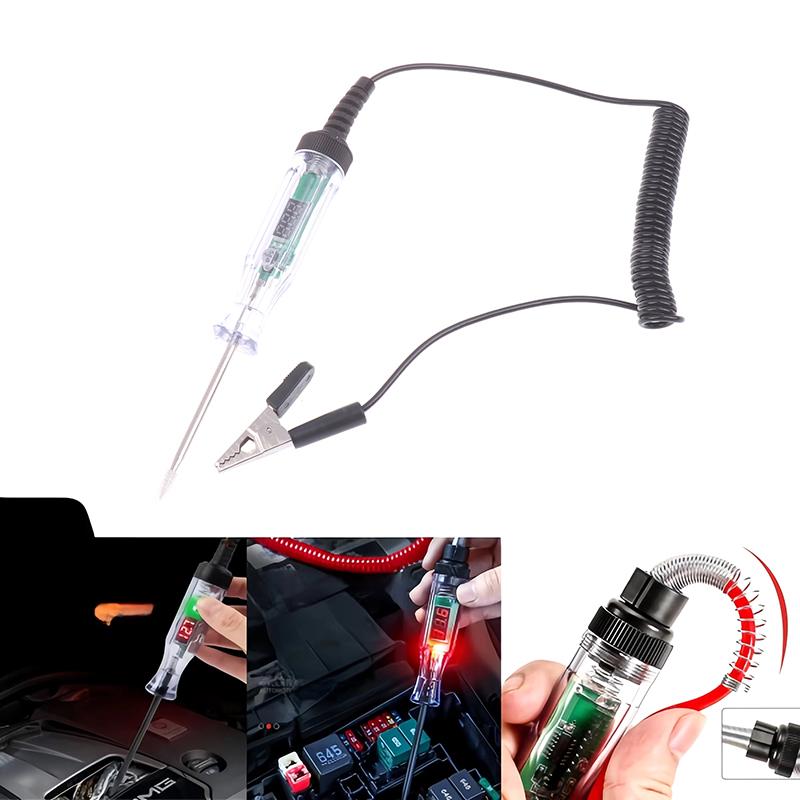 Dc3-72V Car Truck Voltage Circuit Tester Led Probe Test Pen With Digital Display Wire Volt Probe Pen Auto Diagnostic Repair Tool