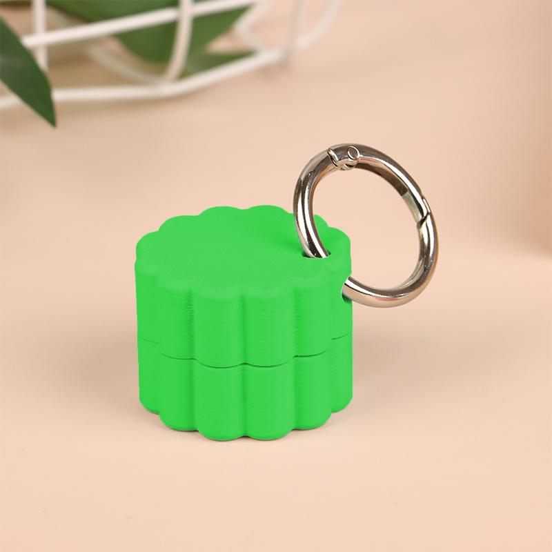 3D Printed Storage Box Pendant Pill Box Case With Portable Travel Storage Keychain Stash Medicine Box Mini Pill Box Keychain