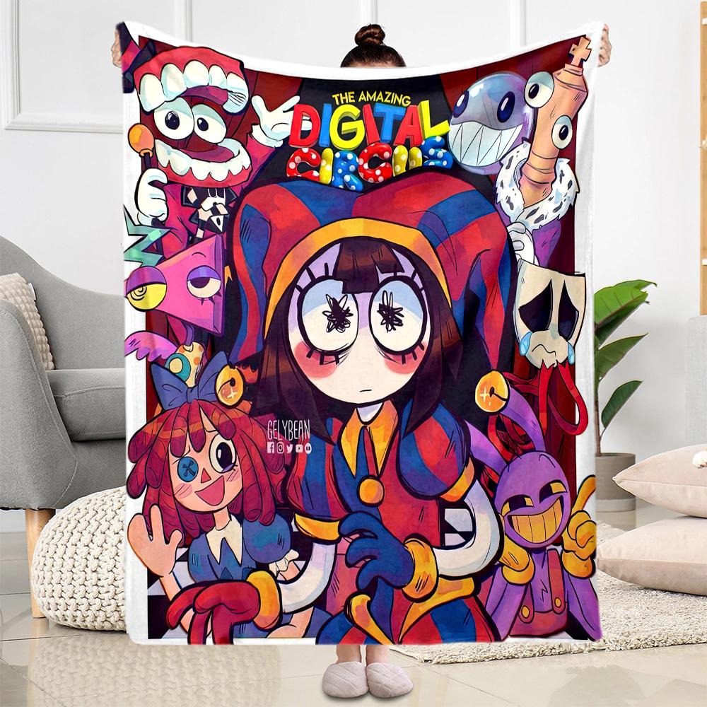 Digital Circus2 Blankets Are Suitable for Living Rooms,making Them an Ideal Choice for Outdoor Travel and Gifts.