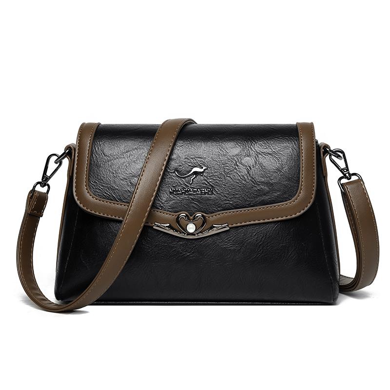 Сумка через плечо Женская сумка на плечо Сумка для женщины среднего возраста чёрный