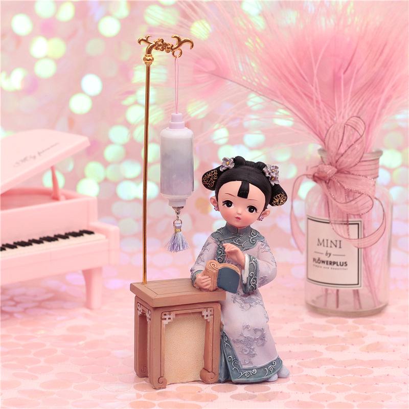 Ornamenti da scrivania con fanciulle cinesi retrò delle Quattro Bellezze - Regalo di compleanno creativo fatto a mano per amici e migliori amici