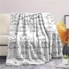 1pz Coperta in Flanella con Stampa del Gatto Simon, Alta Qualità per Tutte le Stagioni, Decorazione per la Casa, Calore e Comfort, Perfetta per Regali di Natale