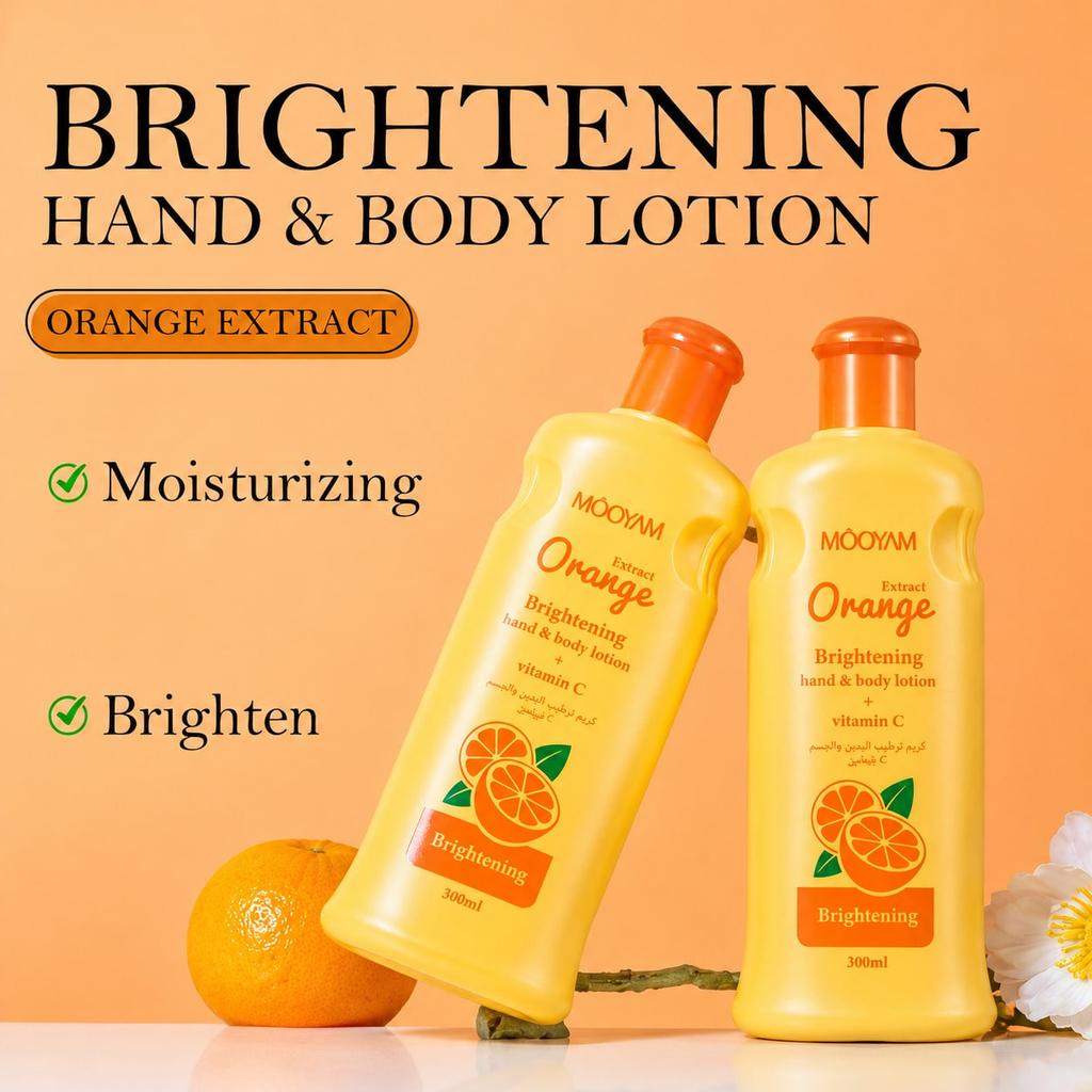 1 Bottle Vitamin C Moisturizing Body Lotion, Nourishing, Hydrating, Brightening Whole Body Care Crea