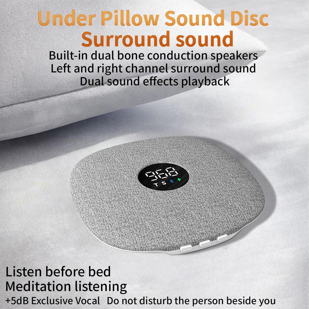 Pillow Speakers For Sleeping white noise TF Card Play Thin Bone Conduction Under Pillow Speakers Night Sleeping QY15