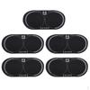 5pcs Double Pedal Patch For Bass Parts 12.8x6.5cm Black