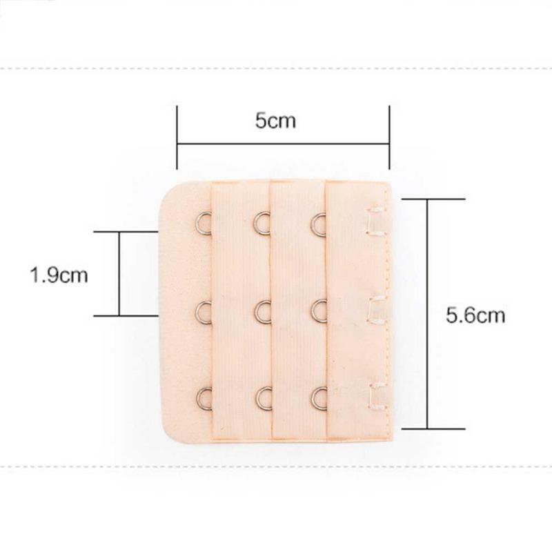 5PC Elastic Bra Lengthened Buckle Extension Bra Buckle Extenders Strap 3 Hooks 3 Rows Underwear Women Lingerie