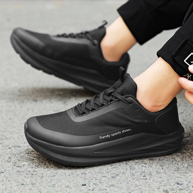 2026 New Men Fashion Thick Bottom Casual Shoes Large Size Lightweight Comfortable Breathable Outdoor Sport Running Sneakers