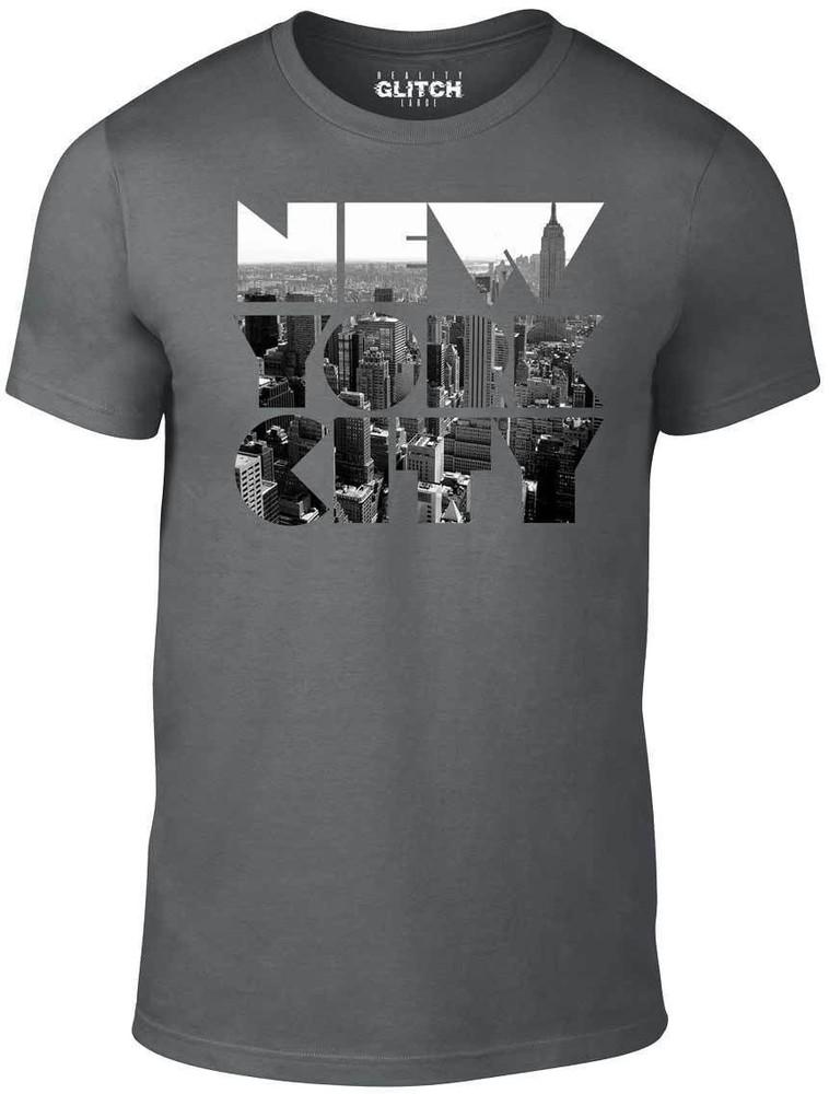 

New York City T-Shirt - Mens NY Skyline Classic Summer Retro Fashion T Shirt NYC XL
