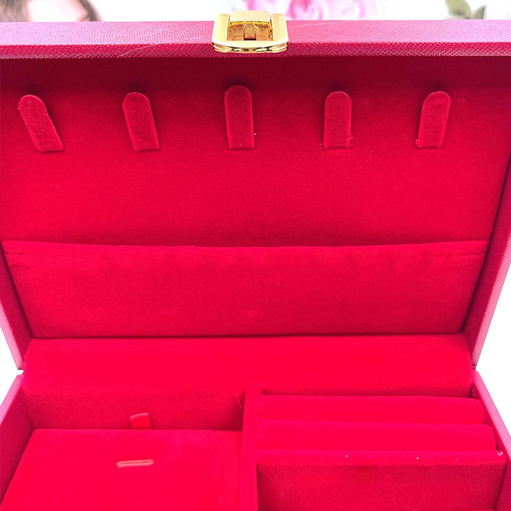 Jewelry Presentation Box with Multiple Compartments Accessory Organization Case Bridal Accessories Display Container