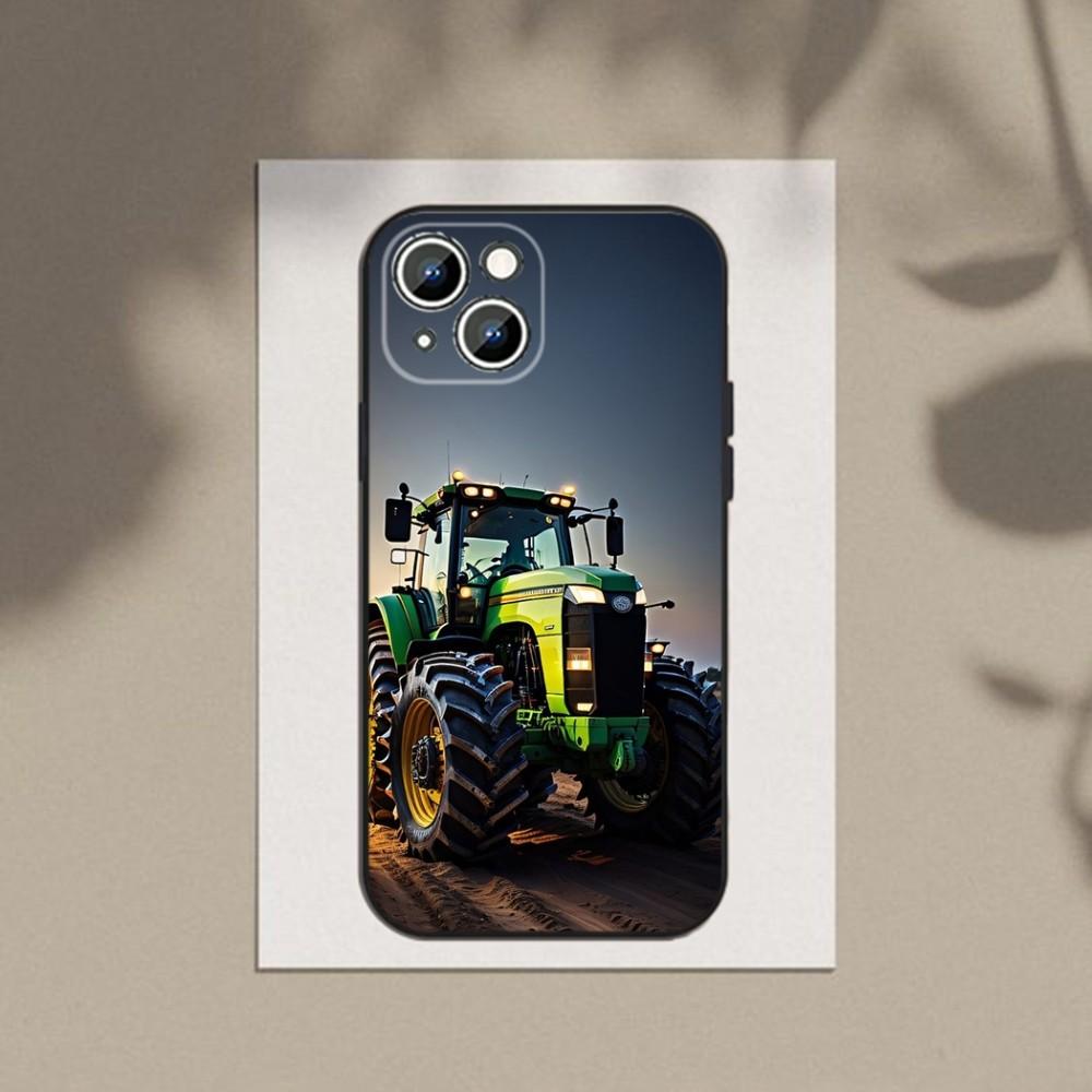 Landwirtschaftliches Fahrzeug Traktor Handyhülle Handyhülle Für Apple iPhone 15,14,13,12,11,XS,XR,X,8,7,Pro,Max,Plus,mini Silikon Schwarze Hülle