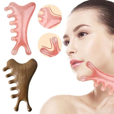 Novo Guasha Massagem Linda Raspador de Cera de Abelha Raspador de Massagem Massageador Facial Acupuntura Gua Sha Placa para Rosto Olhos Ferramenta de Massagem SPA