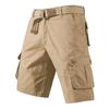 Men's Multi-Pocket Casual Washed Cotton Work Shorts