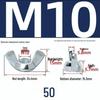 Galvanized Wing, Coin, and Hand-Tightened Nuts (M3, M4, M5)