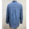Women Denim Shirts Solid Color Turn Down Collar Long Sleeve Jean Blouses Single Breasted Loose Casual Tops Streetwear