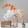 9 Head Artificial Butterfly Orchid Flower Realistic Simulation Plant Wedding Party
