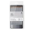Crayon - wn - studio collection - graphite doux - 12 pièces - couleur gris