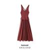 2025 Spring European & American Style Sleeveless Midi Dress for Women
