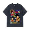 275 GSM Washed T-shirts 100% Cotton Dragon Ball V40 Goku Capsule Print Unisex Heavy Cotton T Shirt