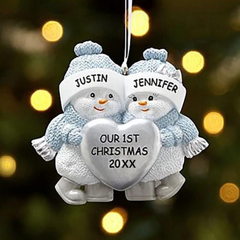 Snowman Pvc Whimsical Christmas Tree Hanging Decoration For Holiday Spirit