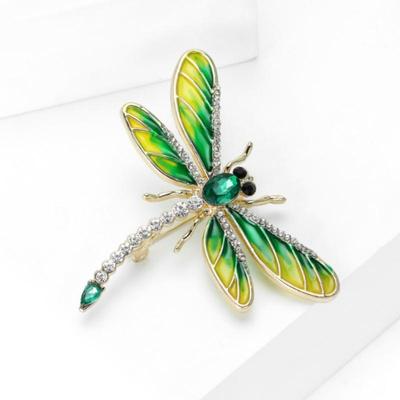 Alloy Enamel Dragonfly Brooch High-End Versatile  Animal Brooch Women'S Clothing Corsage Jewelry Accessory