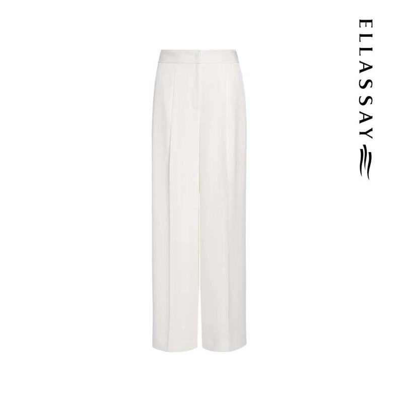 ELLASSAY Triacetate High-Waist Wide-Leg Pants EWE362K04100