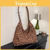 Womens Leopard Pattern Tote Bag Large Capacity Pu Fashion Crossbody For Daily Use