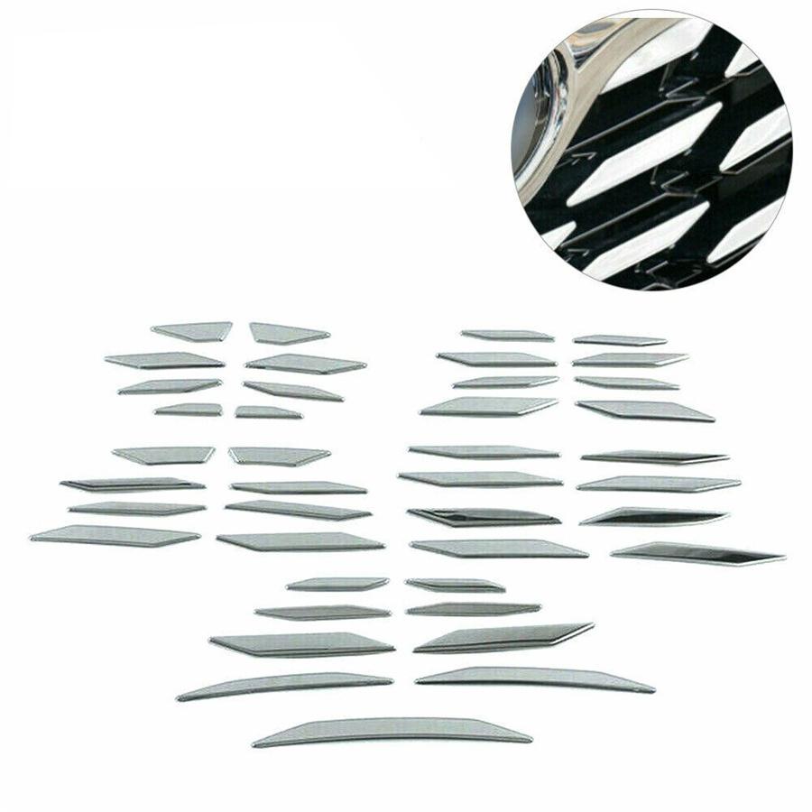 For Toyota Highlander 2020-2022 Chrome Stainless Front Bumper Grille Decal Trim