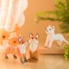 Fox Woodcraft Figurine With Modern Minimalist Style For Gift And Home Decor