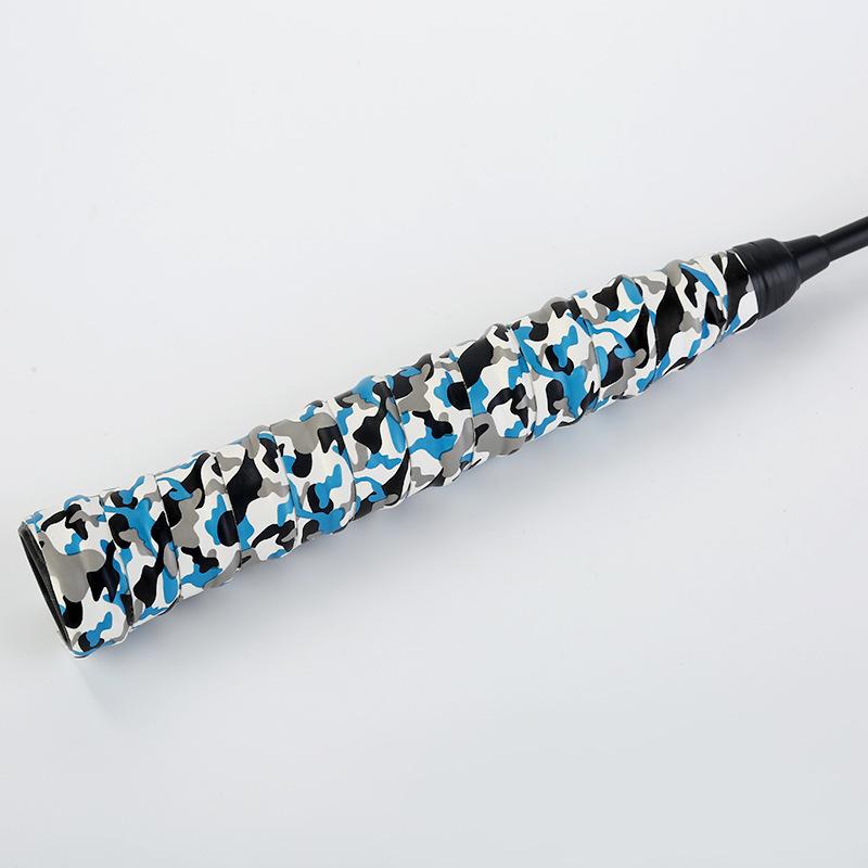 Pohodlná PU kamuflážová bedmintonová raketa na ruku Lepidlo Absorbujúce pot Protišmyková Rukoväť odolná proti opotrebovaniu