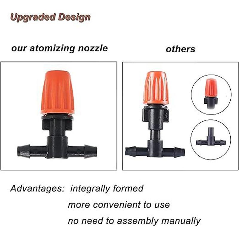 Adjustable Angled Garden Sprinkler Set Drip Irrigation System Heat Resistant For Efficient Watering In Yard And Lawns