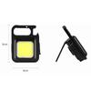 LED Working Light USB Rechargeable Mini Flashlight Portable Bright Keychain Pocket Clip Lantern Outdoor Hiking Fishing Camping