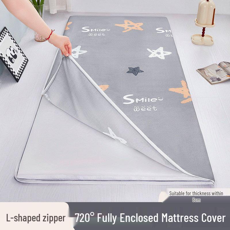 Non-Slip Zippered Mattress Cover for Student Dormitory and Home - Free Shipping