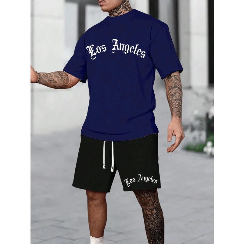 Fashion Printed Sports Suit Men's Casual Loose Sport Wear Men’s