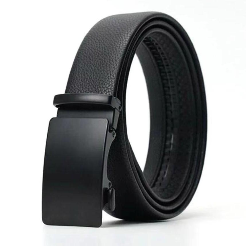 

Men s Trendy Automatic Buckle Leather Belt - Versatile, Casual, and Simple Design 120cm
