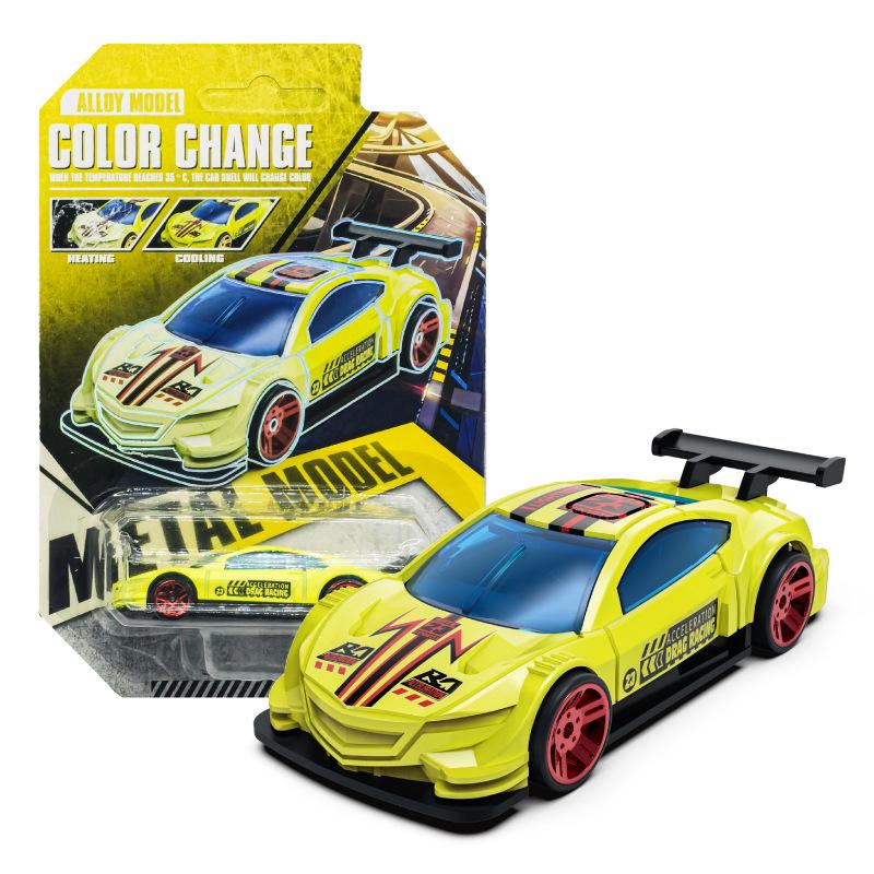 Water-Reactive Color-Changing Alloy Racing Car Model 1:60 Pull-Back Toy for Boys