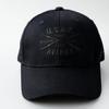 AVIREX ARMY Military Embroidered 6-Panel Low Cap Baseball Cap Hat Men's Full Cap (JP, Alphabet, Free Size, US BASE black)