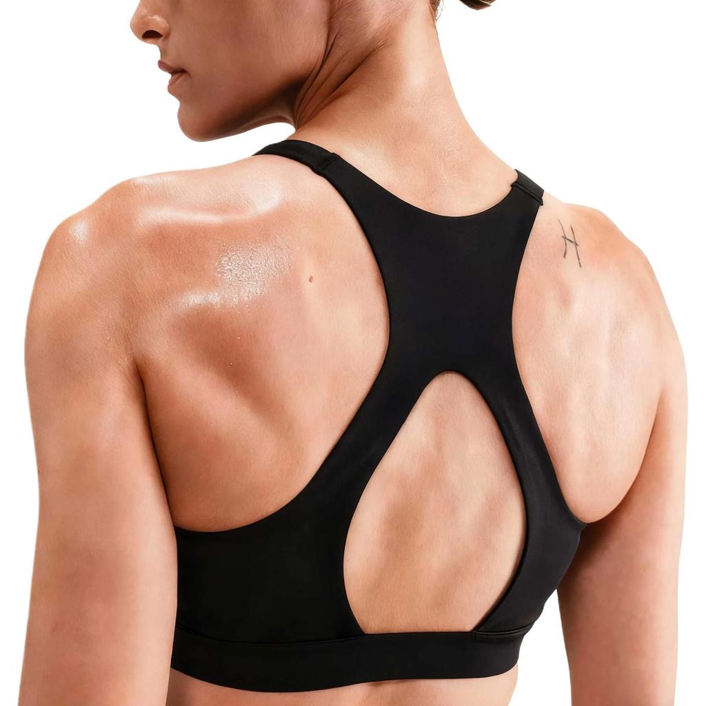 Nike Universa Women's Medium-Support Padded Sport Bra (Unisex) Sports Underwear IB9830 | Black / Anthrct / Dk Smk Gry