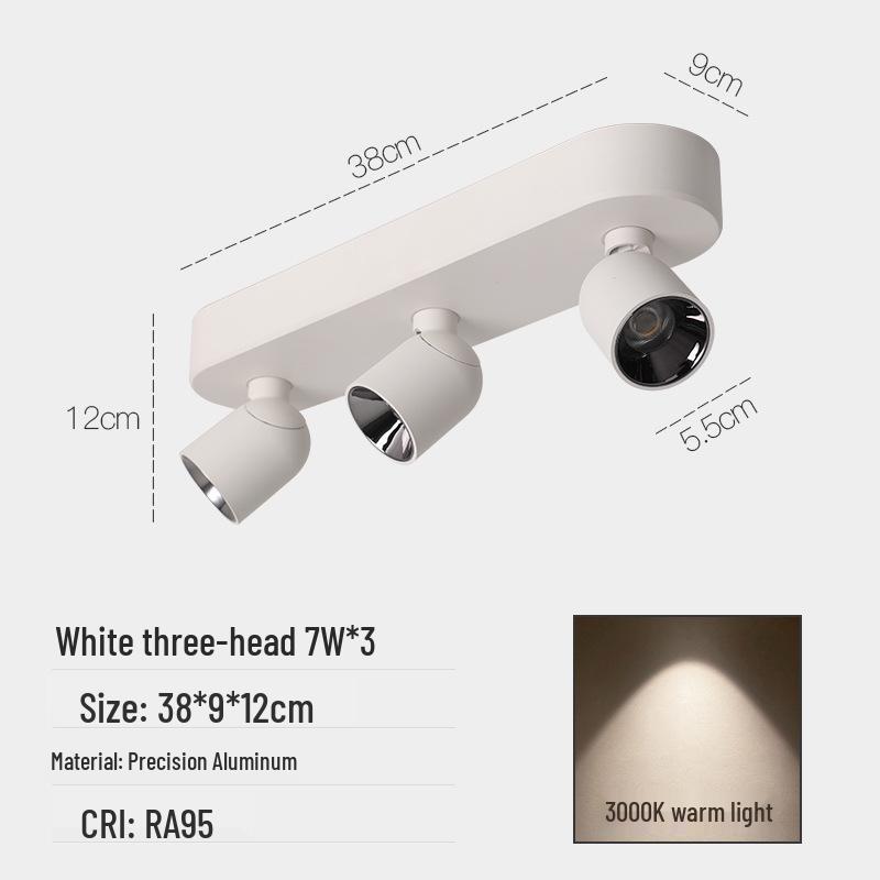 Adjustable Anti-Glare Folding Ceiling Spotlight with High Color Rendering for Household or Picture Lighting
