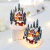 Decoraciones de Navidad Luces Nocturnas LED Paisaje Micro Luminoso Casa Regalo Creativo para Niños Adornos de Navidad Año Nuevo